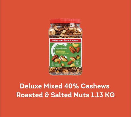 Jar of Deluxe mixed nuts